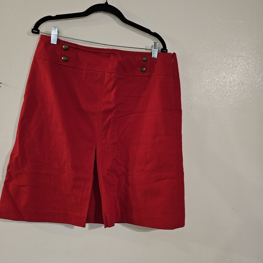 Talbot red skirt